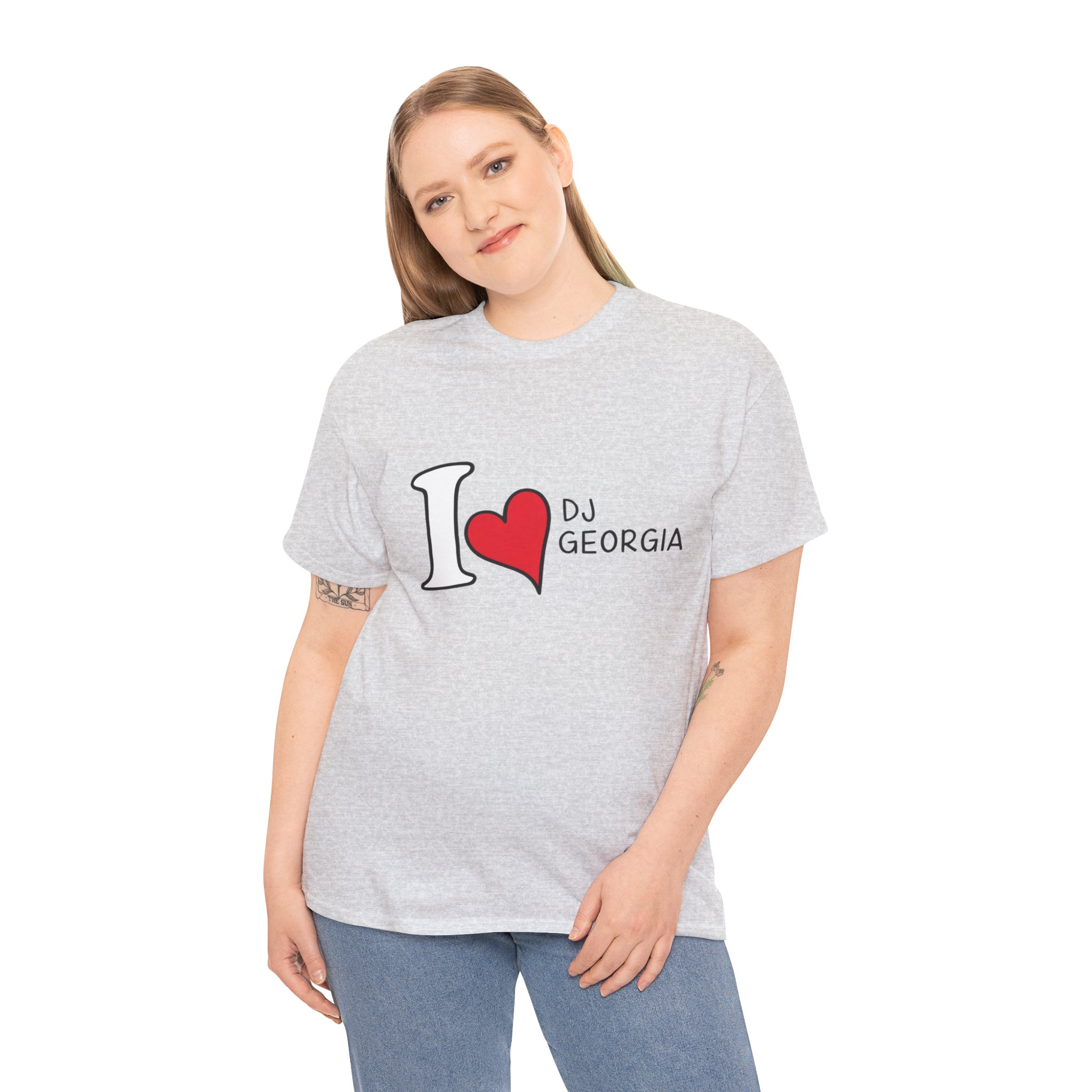 I Love DJ Georgia T-Shirt (Unisex) - Image 4