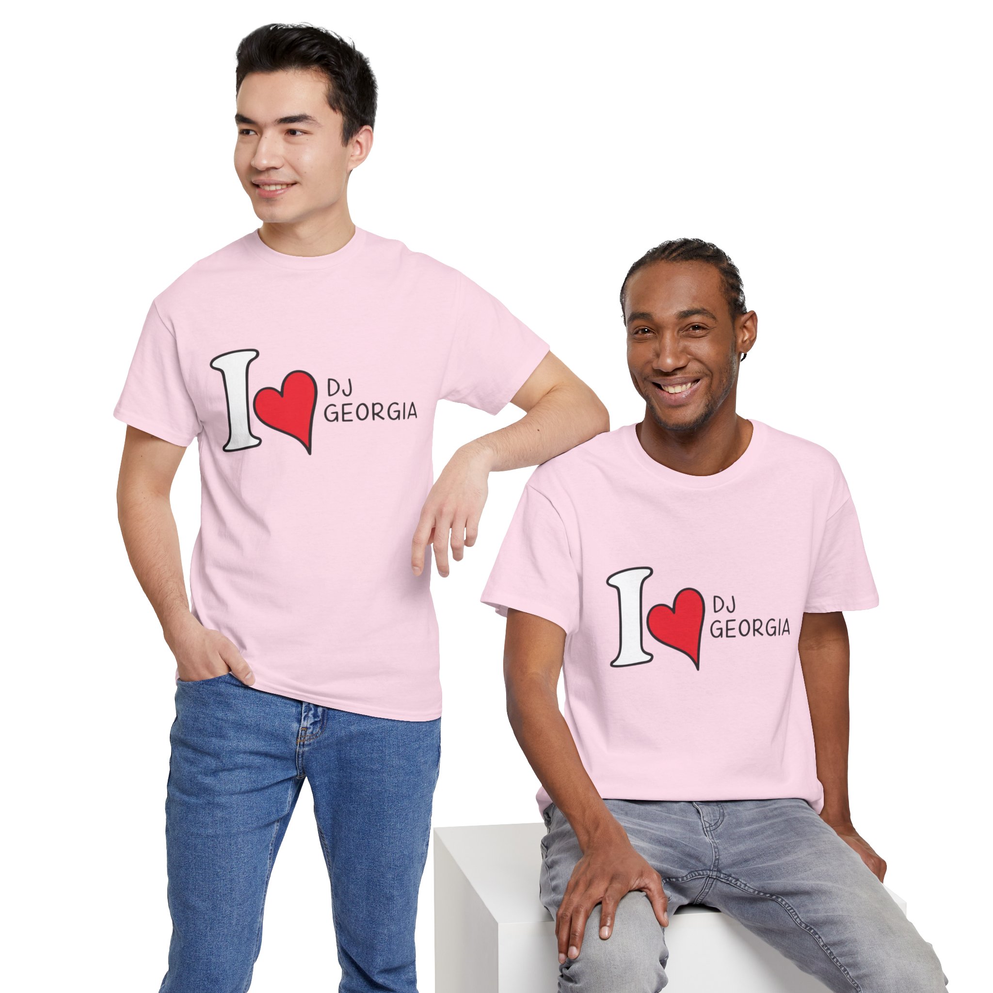 I Love DJ Georgia T-Shirt (Unisex) - Image 24