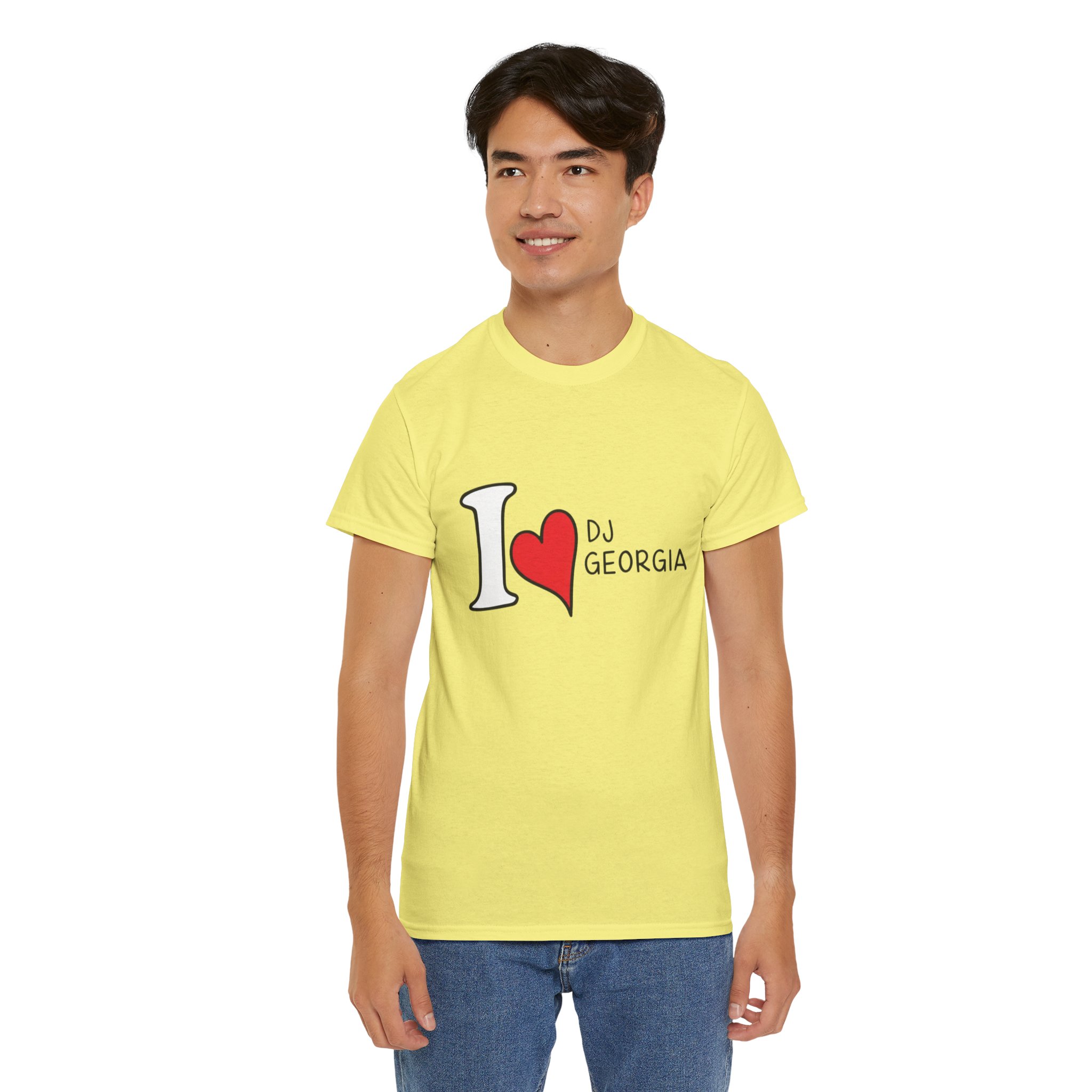 I Love DJ Georgia T-Shirt (Unisex) - Image 15