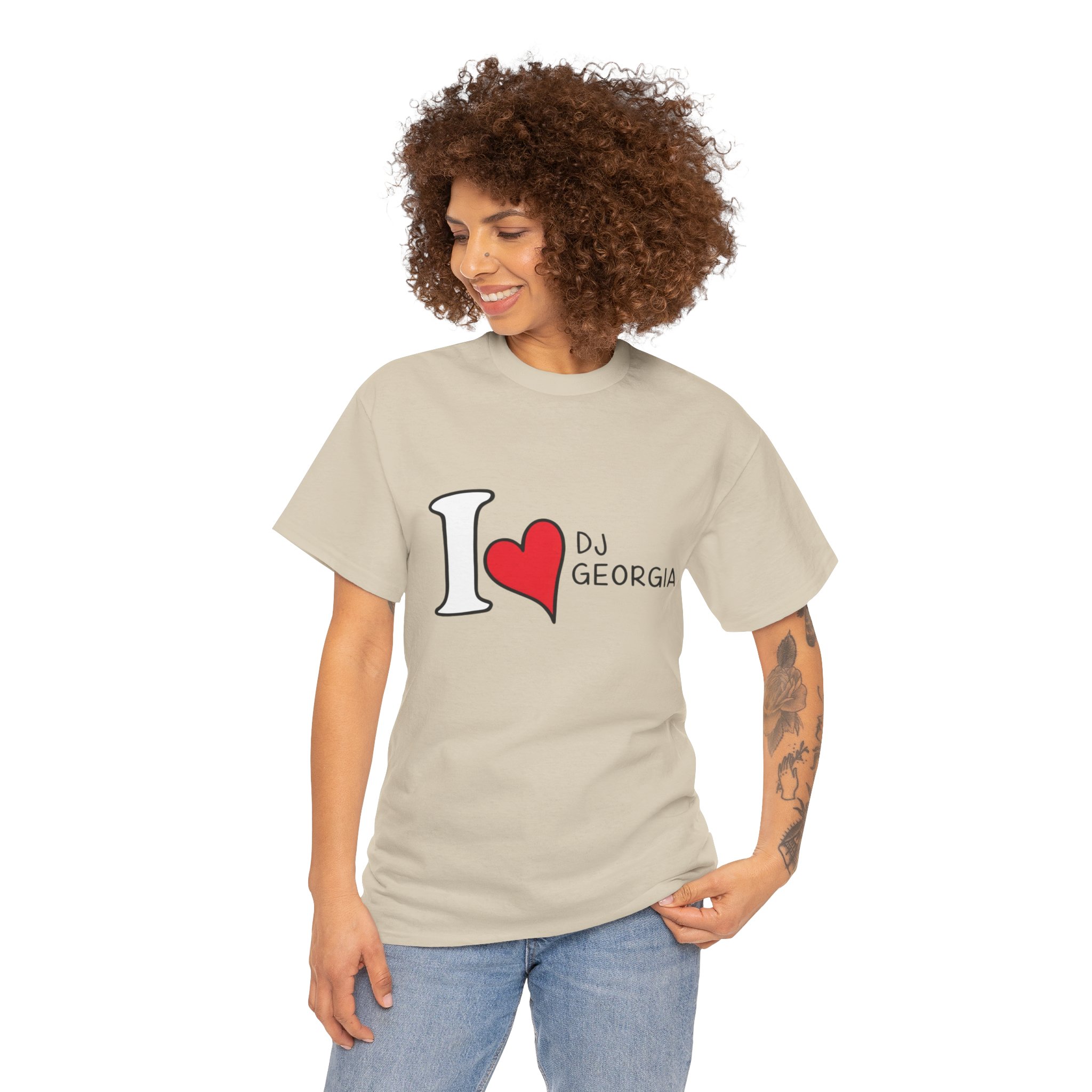 I Love DJ Georgia T-Shirt (Unisex) - Image 12